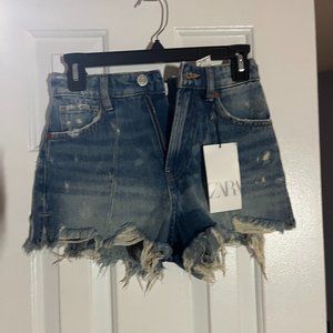 Zara cut off jean shorts